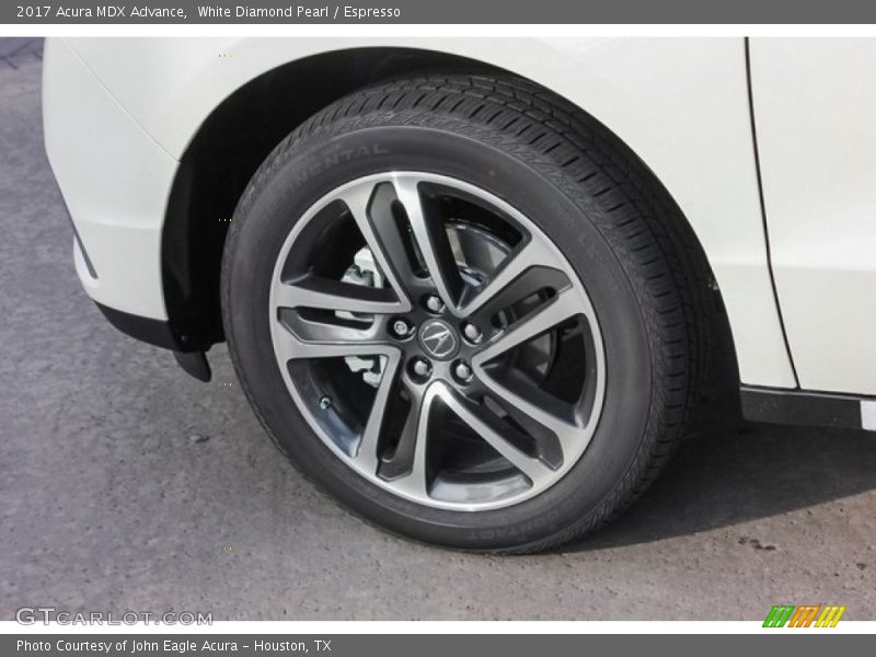 White Diamond Pearl / Espresso 2017 Acura MDX Advance