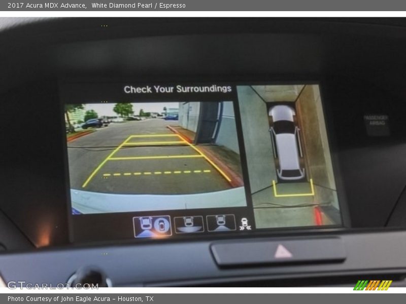 White Diamond Pearl / Espresso 2017 Acura MDX Advance