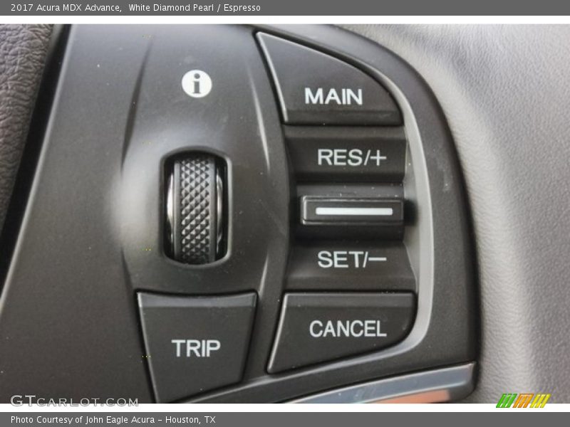 White Diamond Pearl / Espresso 2017 Acura MDX Advance