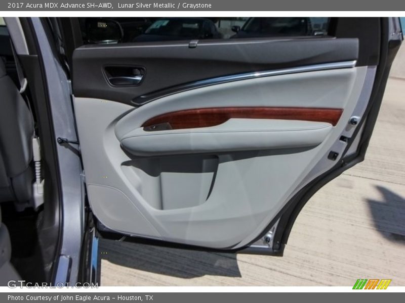 Lunar Silver Metallic / Graystone 2017 Acura MDX Advance SH-AWD