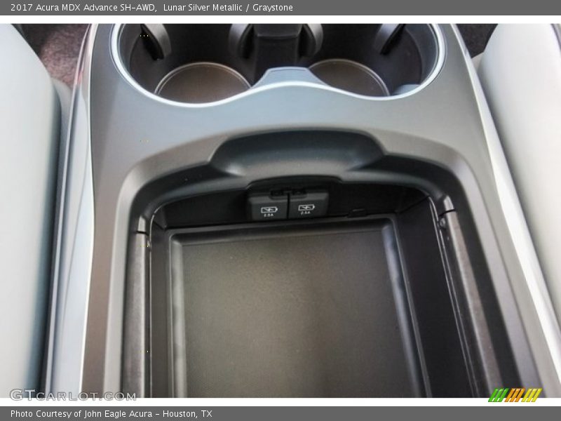 Lunar Silver Metallic / Graystone 2017 Acura MDX Advance SH-AWD