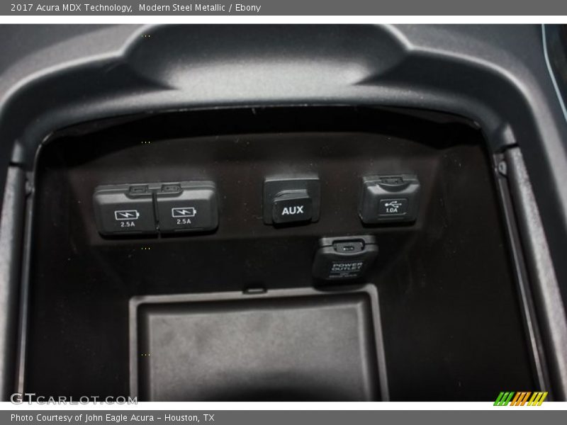 Modern Steel Metallic / Ebony 2017 Acura MDX Technology