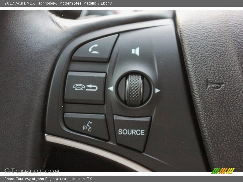Modern Steel Metallic / Ebony 2017 Acura MDX Technology