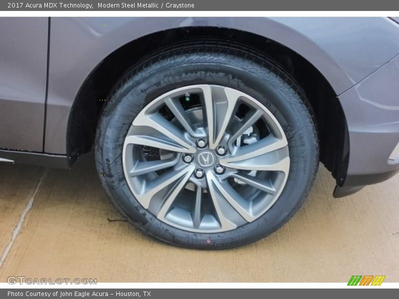 Modern Steel Metallic / Graystone 2017 Acura MDX Technology