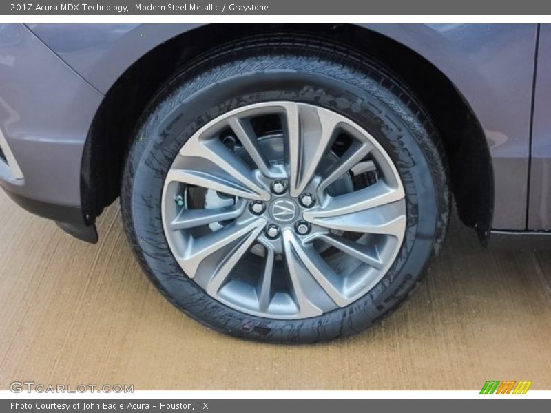 Modern Steel Metallic / Graystone 2017 Acura MDX Technology