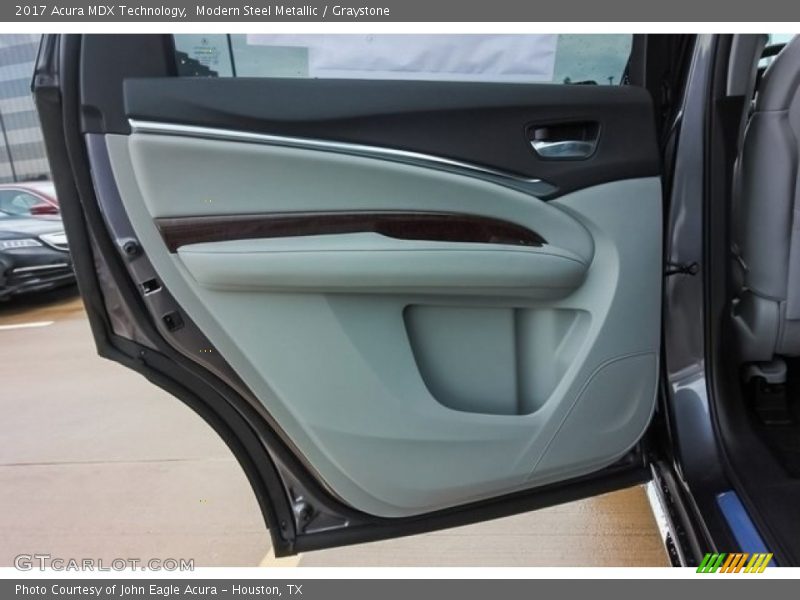 Modern Steel Metallic / Graystone 2017 Acura MDX Technology