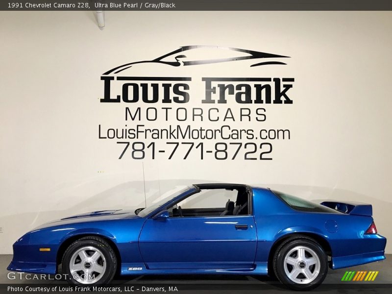 Ultra Blue Pearl / Gray/Black 1991 Chevrolet Camaro Z28