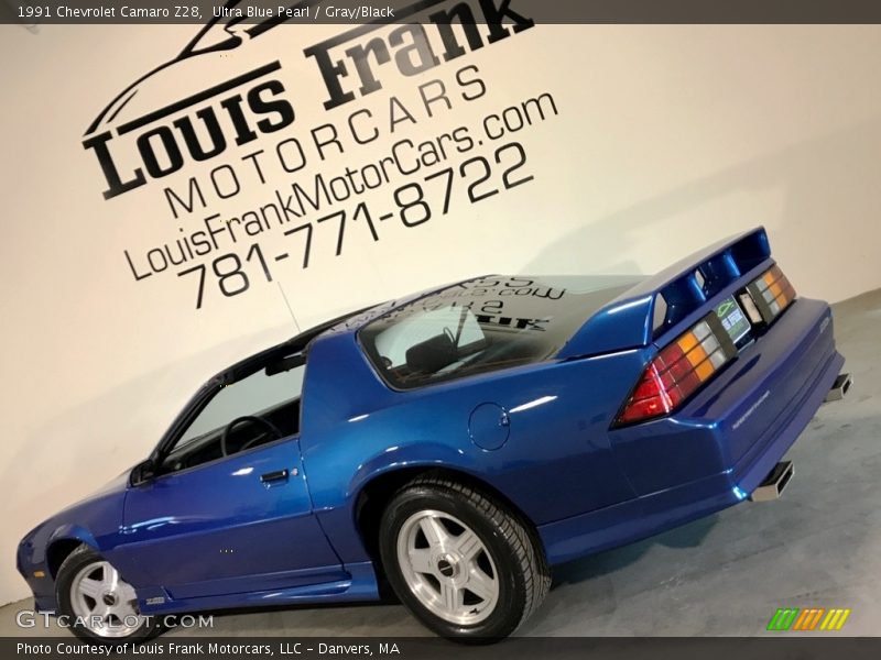 Ultra Blue Pearl / Gray/Black 1991 Chevrolet Camaro Z28