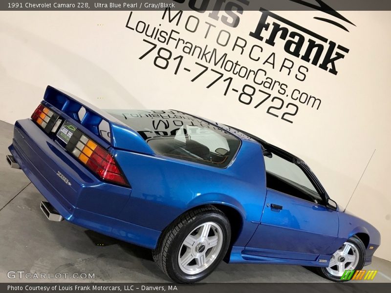 Ultra Blue Pearl / Gray/Black 1991 Chevrolet Camaro Z28