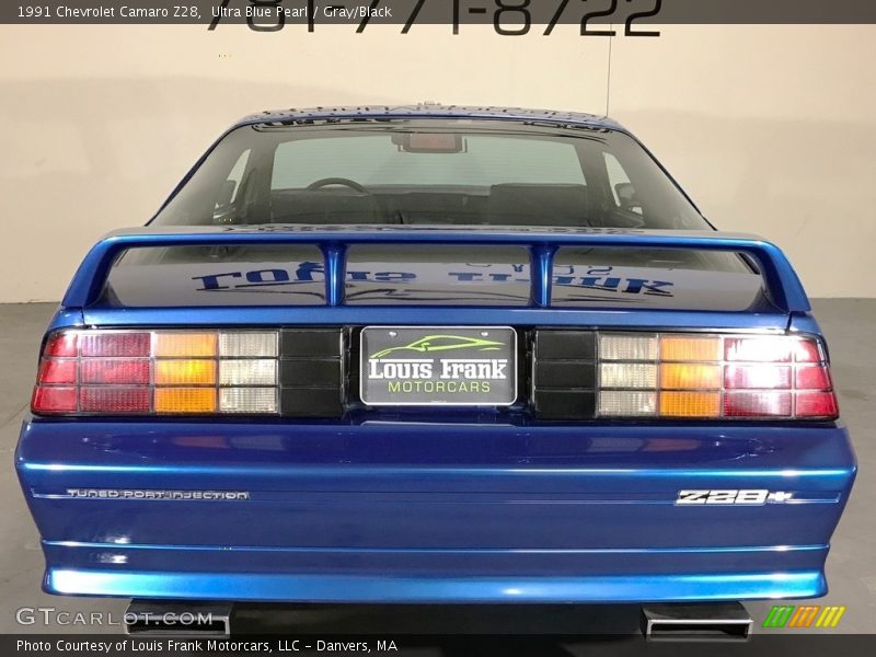 Ultra Blue Pearl / Gray/Black 1991 Chevrolet Camaro Z28