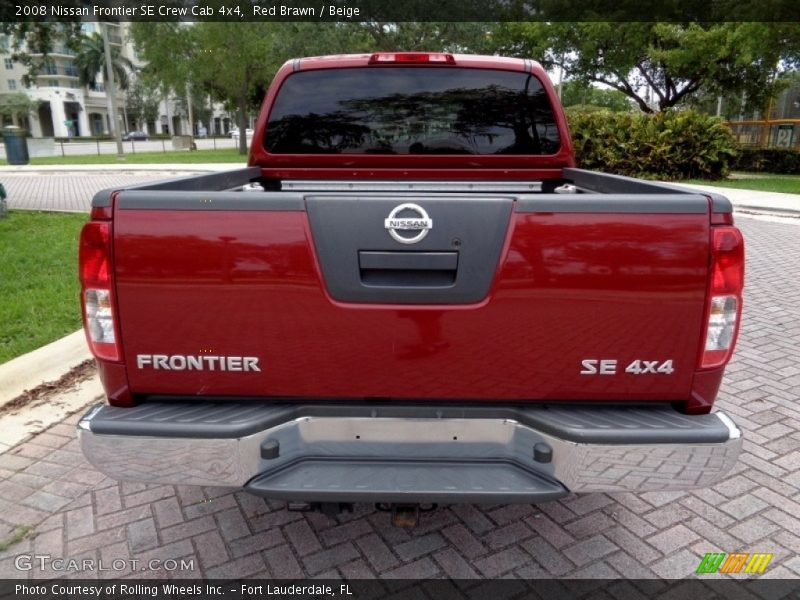 Red Brawn / Beige 2008 Nissan Frontier SE Crew Cab 4x4