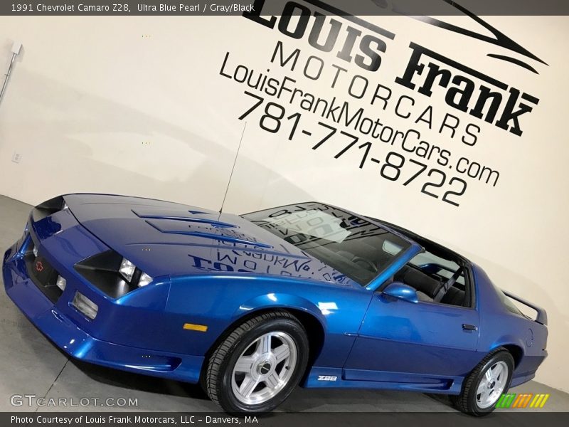 Ultra Blue Pearl / Gray/Black 1991 Chevrolet Camaro Z28