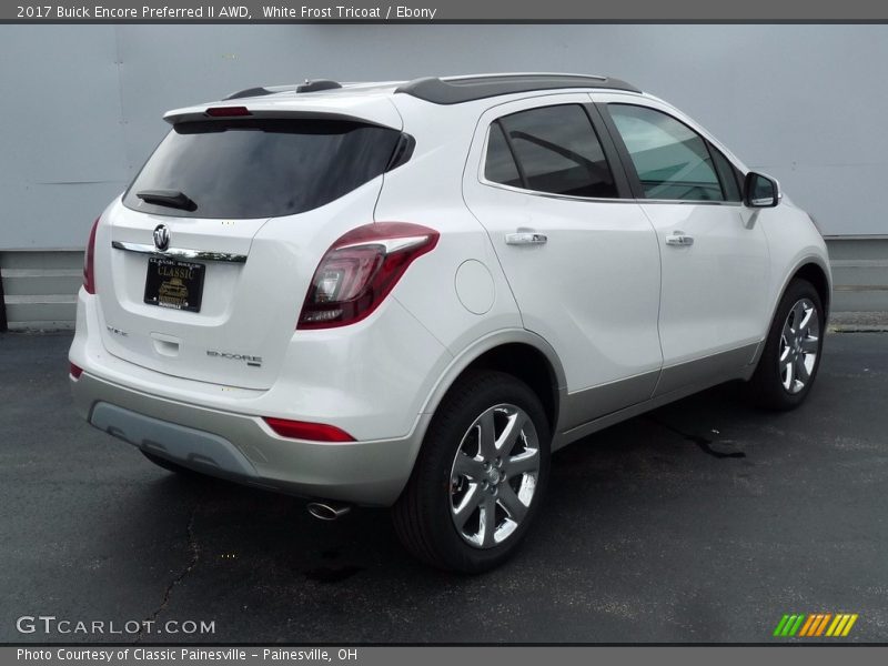 White Frost Tricoat / Ebony 2017 Buick Encore Preferred II AWD