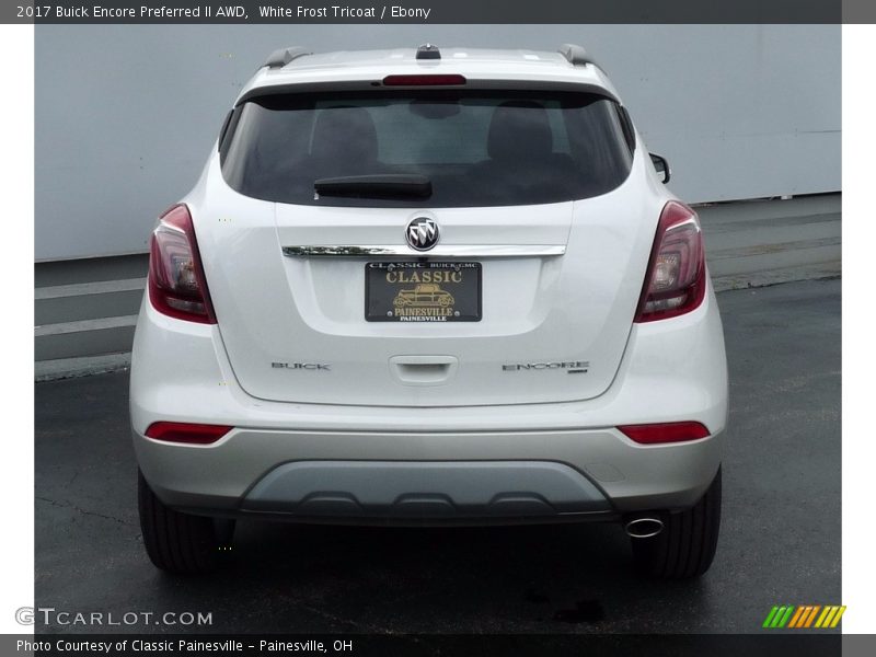 White Frost Tricoat / Ebony 2017 Buick Encore Preferred II AWD