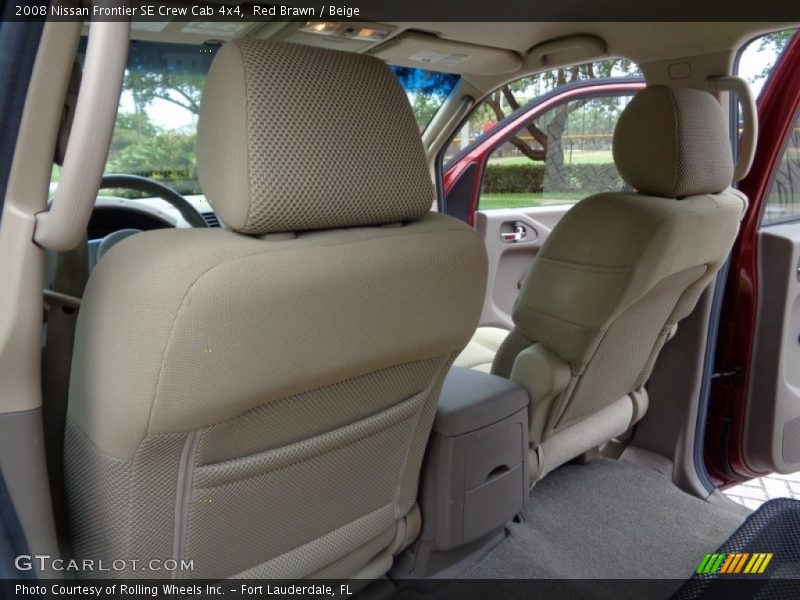 Red Brawn / Beige 2008 Nissan Frontier SE Crew Cab 4x4