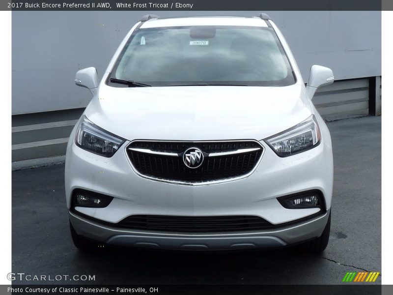 White Frost Tricoat / Ebony 2017 Buick Encore Preferred II AWD