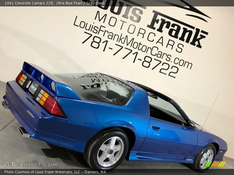 Ultra Blue Pearl / Gray/Black 1991 Chevrolet Camaro Z28