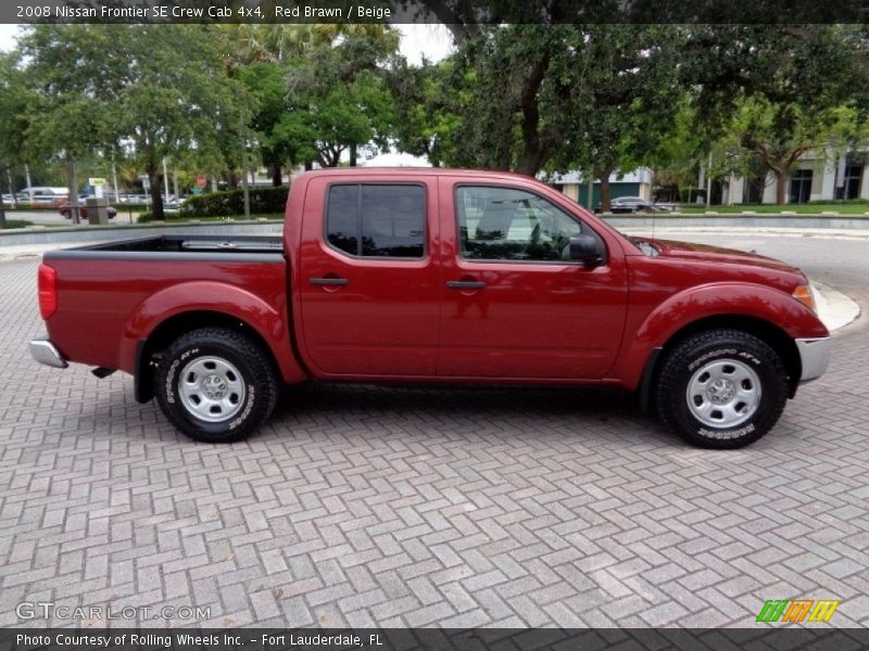 Red Brawn / Beige 2008 Nissan Frontier SE Crew Cab 4x4