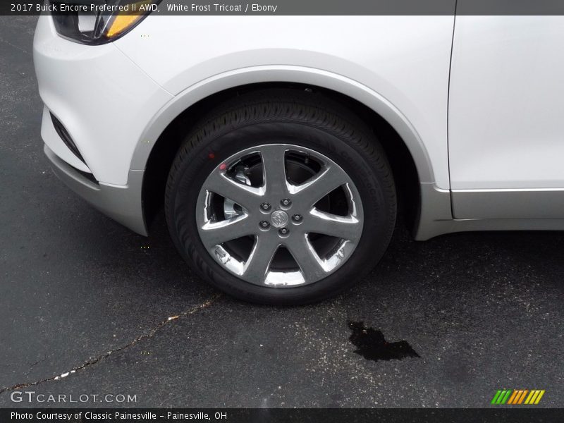 White Frost Tricoat / Ebony 2017 Buick Encore Preferred II AWD
