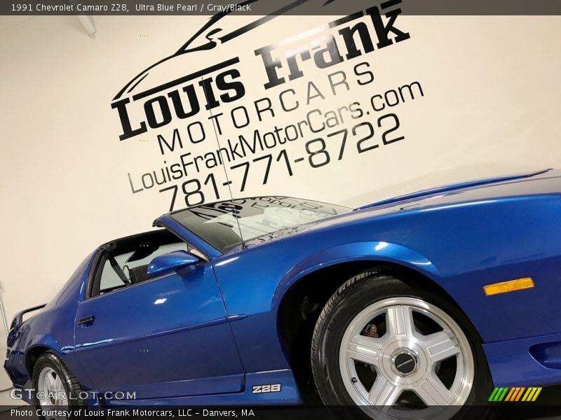 Ultra Blue Pearl / Gray/Black 1991 Chevrolet Camaro Z28