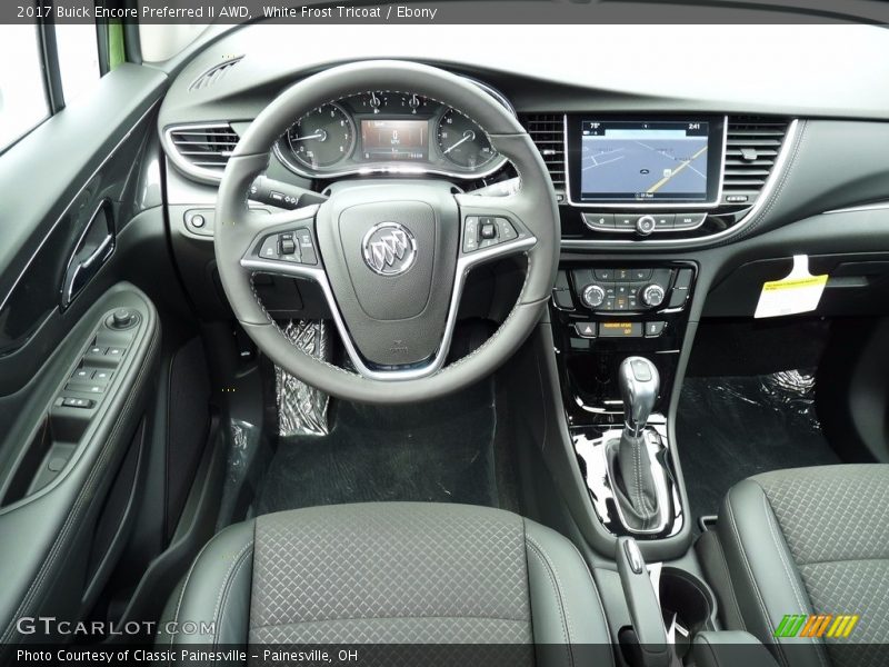 White Frost Tricoat / Ebony 2017 Buick Encore Preferred II AWD
