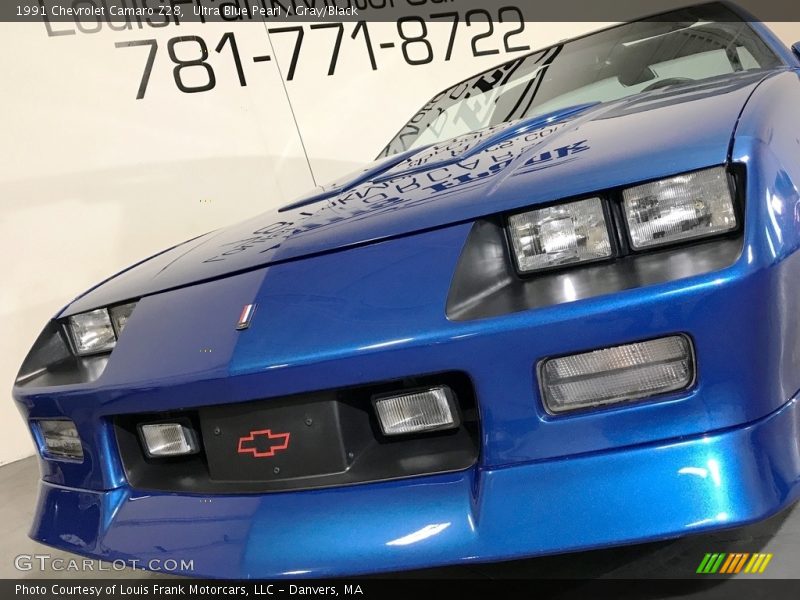 Ultra Blue Pearl / Gray/Black 1991 Chevrolet Camaro Z28