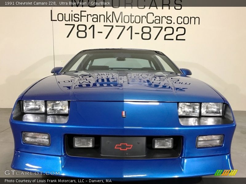 Ultra Blue Pearl / Gray/Black 1991 Chevrolet Camaro Z28