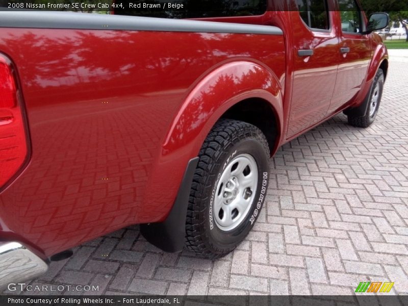 Red Brawn / Beige 2008 Nissan Frontier SE Crew Cab 4x4