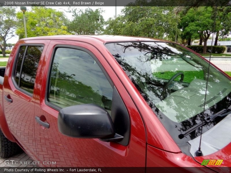 Red Brawn / Beige 2008 Nissan Frontier SE Crew Cab 4x4