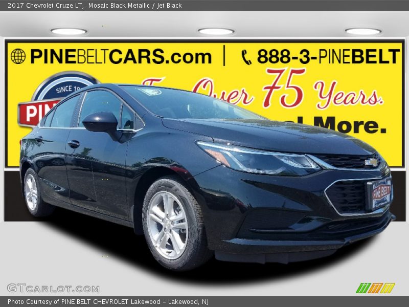 Mosaic Black Metallic / Jet Black 2017 Chevrolet Cruze LT