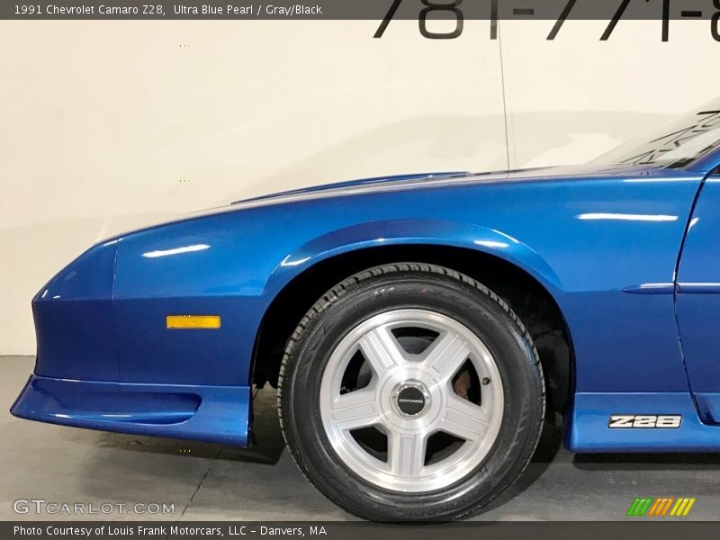 Ultra Blue Pearl / Gray/Black 1991 Chevrolet Camaro Z28