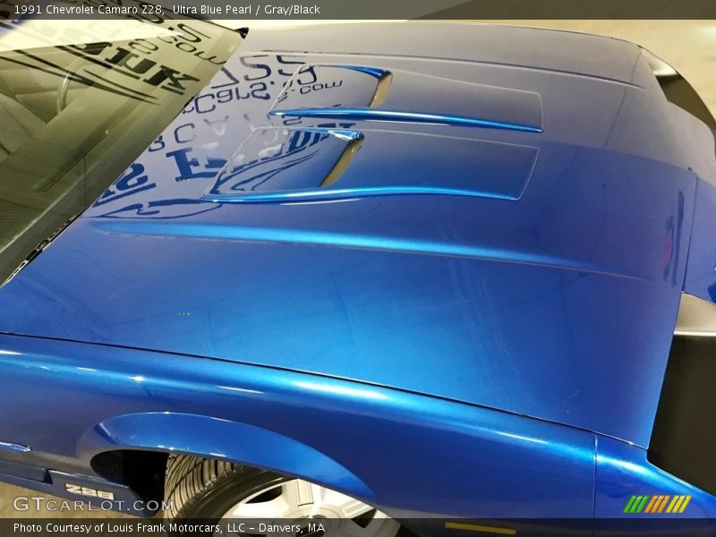 Ultra Blue Pearl / Gray/Black 1991 Chevrolet Camaro Z28