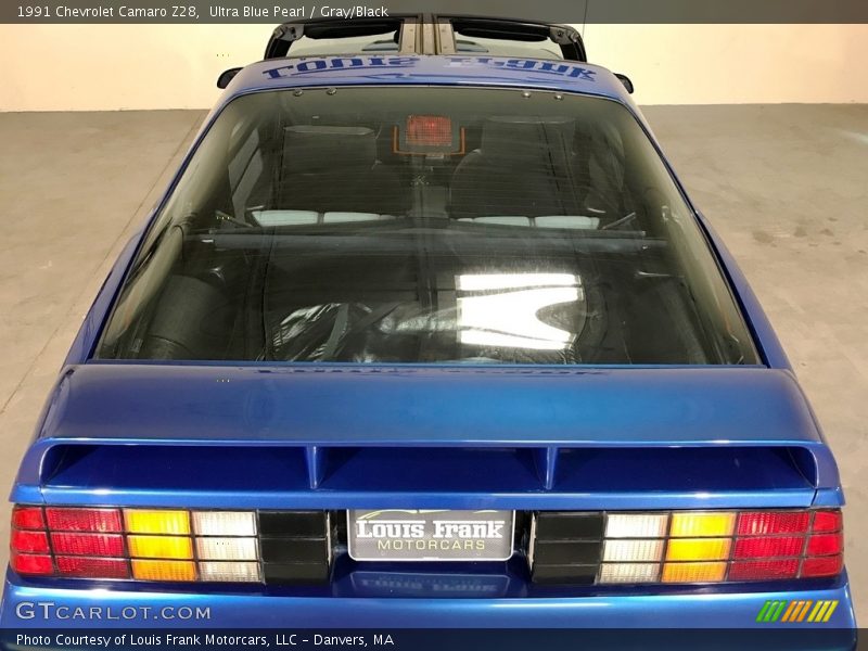 Ultra Blue Pearl / Gray/Black 1991 Chevrolet Camaro Z28
