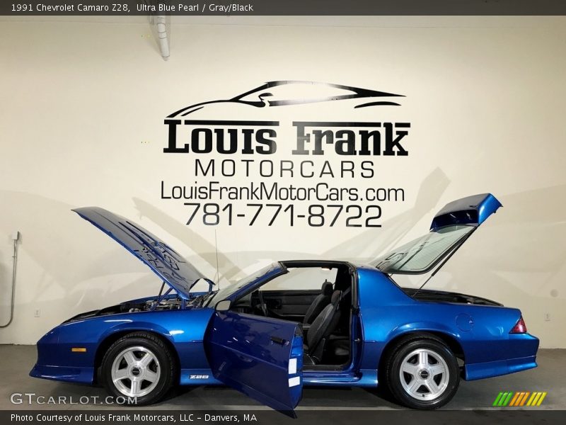 Ultra Blue Pearl / Gray/Black 1991 Chevrolet Camaro Z28