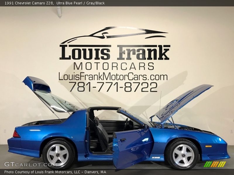 Ultra Blue Pearl / Gray/Black 1991 Chevrolet Camaro Z28