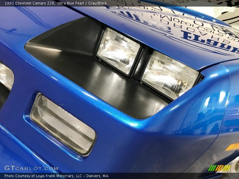 Ultra Blue Pearl / Gray/Black 1991 Chevrolet Camaro Z28