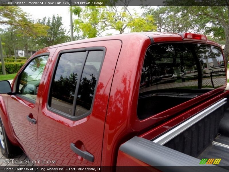 Red Brawn / Beige 2008 Nissan Frontier SE Crew Cab 4x4