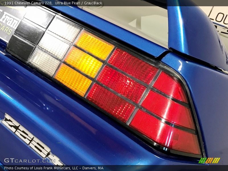 Ultra Blue Pearl / Gray/Black 1991 Chevrolet Camaro Z28