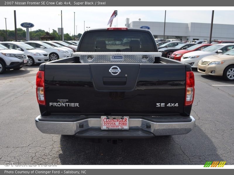 Super Black / Steel 2007 Nissan Frontier SE Crew Cab 4x4