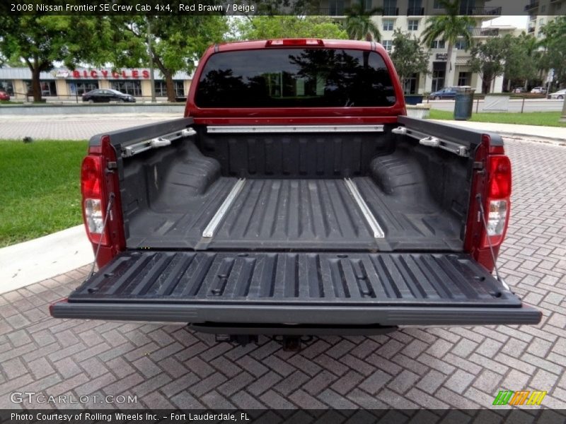 Red Brawn / Beige 2008 Nissan Frontier SE Crew Cab 4x4