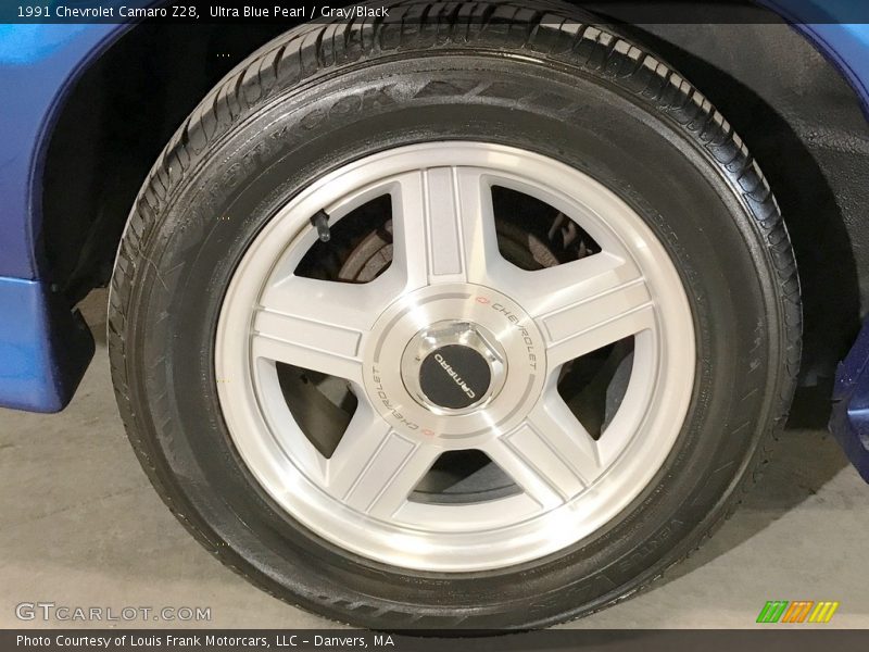 Ultra Blue Pearl / Gray/Black 1991 Chevrolet Camaro Z28
