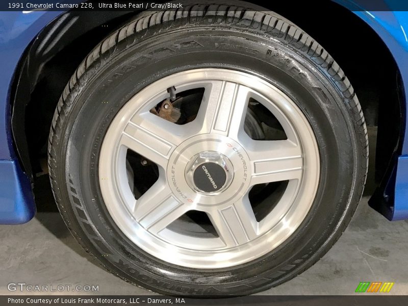 Ultra Blue Pearl / Gray/Black 1991 Chevrolet Camaro Z28