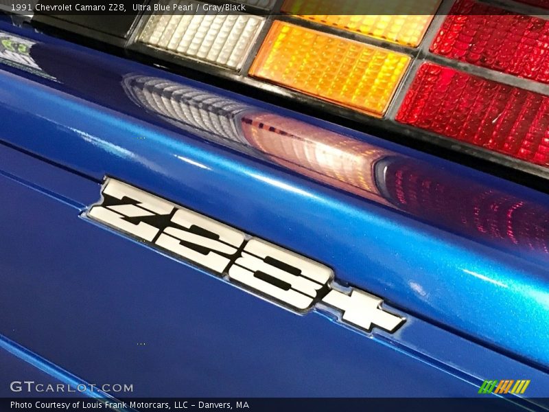 Ultra Blue Pearl / Gray/Black 1991 Chevrolet Camaro Z28
