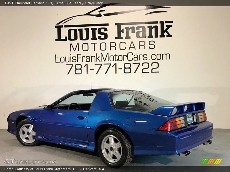 Ultra Blue Pearl / Gray/Black 1991 Chevrolet Camaro Z28