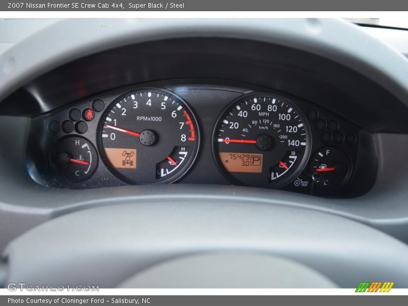 Super Black / Steel 2007 Nissan Frontier SE Crew Cab 4x4