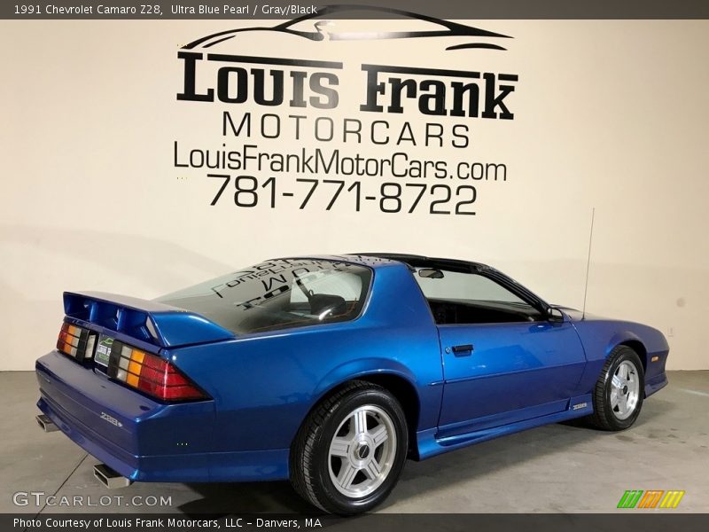 Ultra Blue Pearl / Gray/Black 1991 Chevrolet Camaro Z28