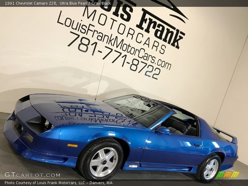 Ultra Blue Pearl / Gray/Black 1991 Chevrolet Camaro Z28