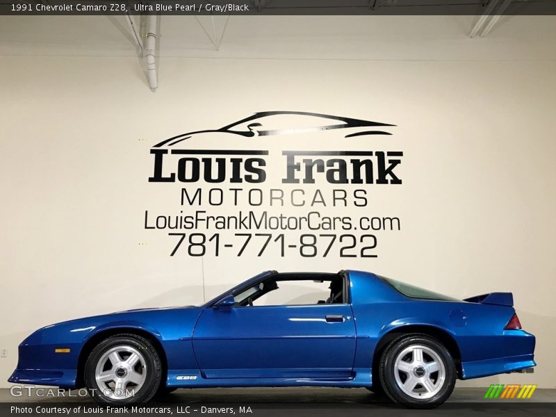 Ultra Blue Pearl / Gray/Black 1991 Chevrolet Camaro Z28