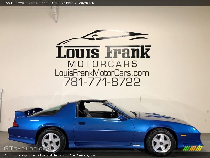 Ultra Blue Pearl / Gray/Black 1991 Chevrolet Camaro Z28