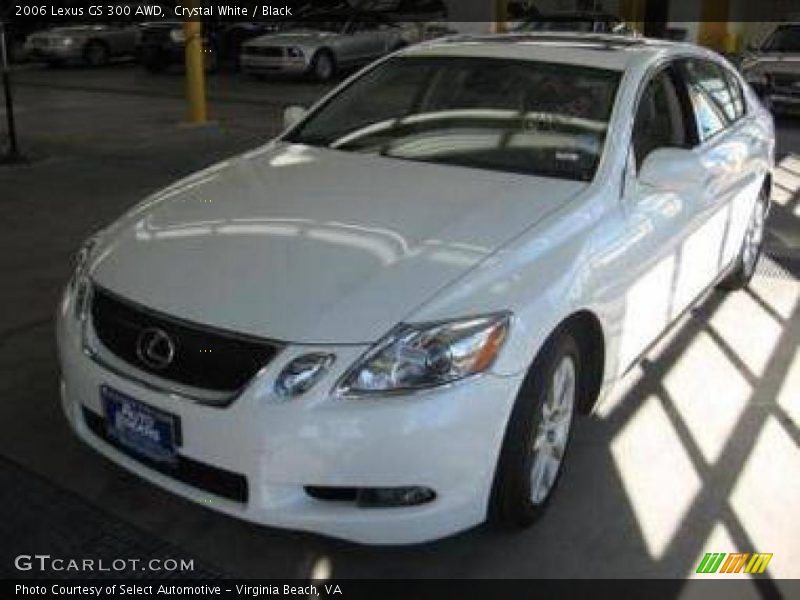 Crystal White / Black 2006 Lexus GS 300 AWD